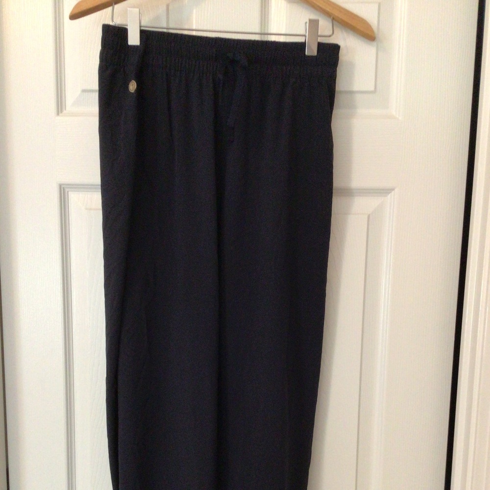 T Talbots Ankle Pant, Sz L, Navy
